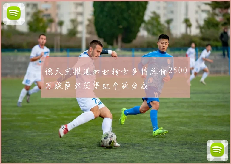 德天空报道加杜转会多特总价2500万欧萨尔茨堡红牛获分成